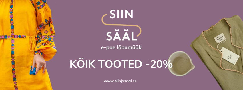 Siin&Sääl lõpumüük 20%