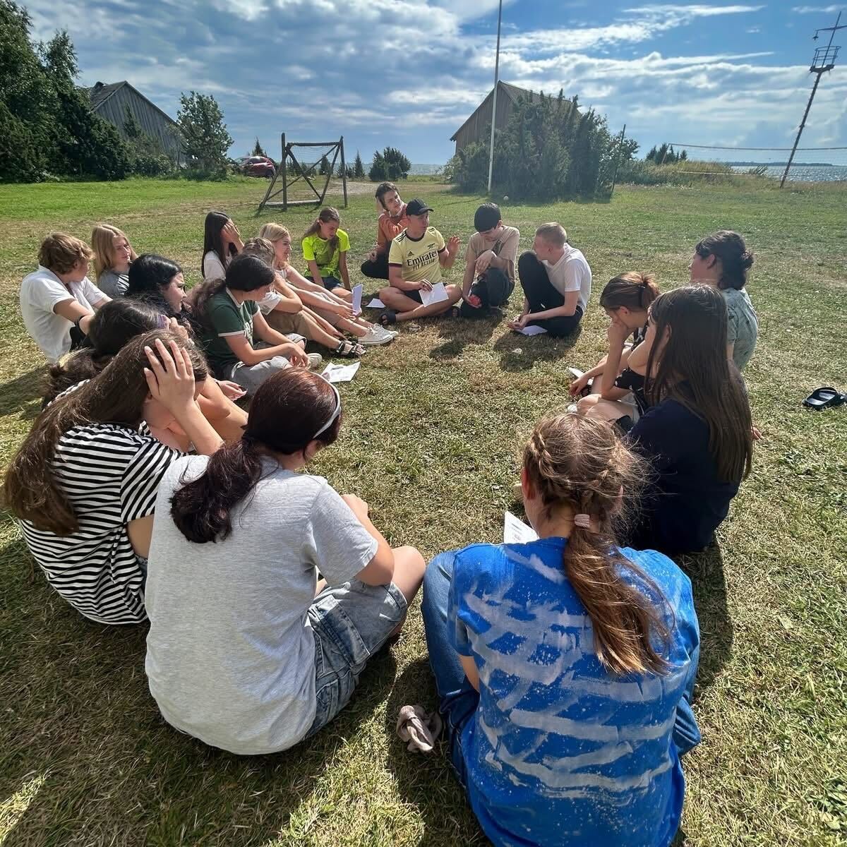 young people in nature