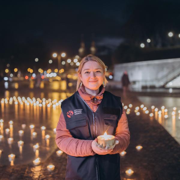 Ukraina toetusüritus Vabaduse väljakul 