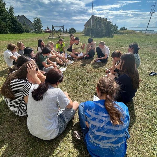 young people in nature